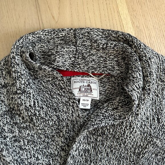 Roots XS Cabin Collectoin Shawl Open Cardigan - Picture 2 of 3